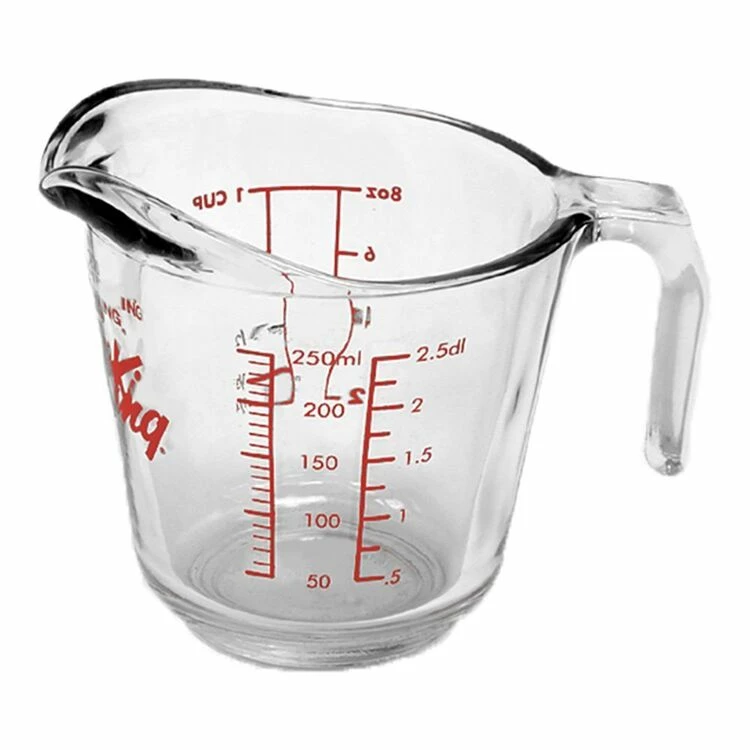 Anchor Hocking Small Measuring Jug 250 ML - 1 Cup 3 Anchor Hocking Small Measuring Jug 250 ML - 1 Cup
