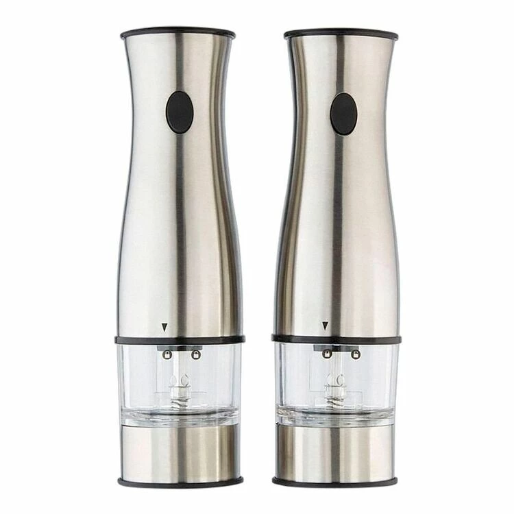 Smith & Nobel Curve Stainless Steel Electric Mill Set 3 Smith & Nobel Curve Stainless Steel Electric Mill Set