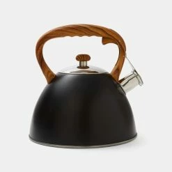 Smith & Nobel Conical Stainless Steel Kettle Black 3L