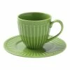 Chyka Home Sunday Cup & Saucer Set 220mL Green -Deals Cutlery Store BP631532 nc