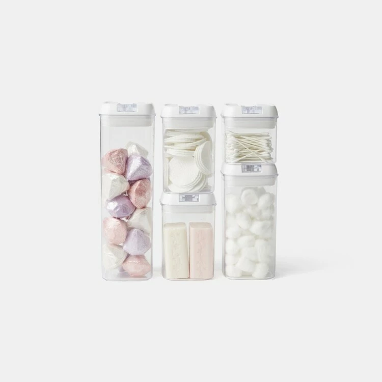 Smith & Nobel Food Storage Canister Set Of 5 3 Smith & Nobel Food Storage Canister Set Of 5