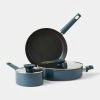 Smith & Nobel Forged Aluminum Blue 3 Piece Cookset -Deals Cutlery Store BP640683 nc 2