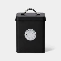 Smith & Nobel Heritage Tea Canister Black