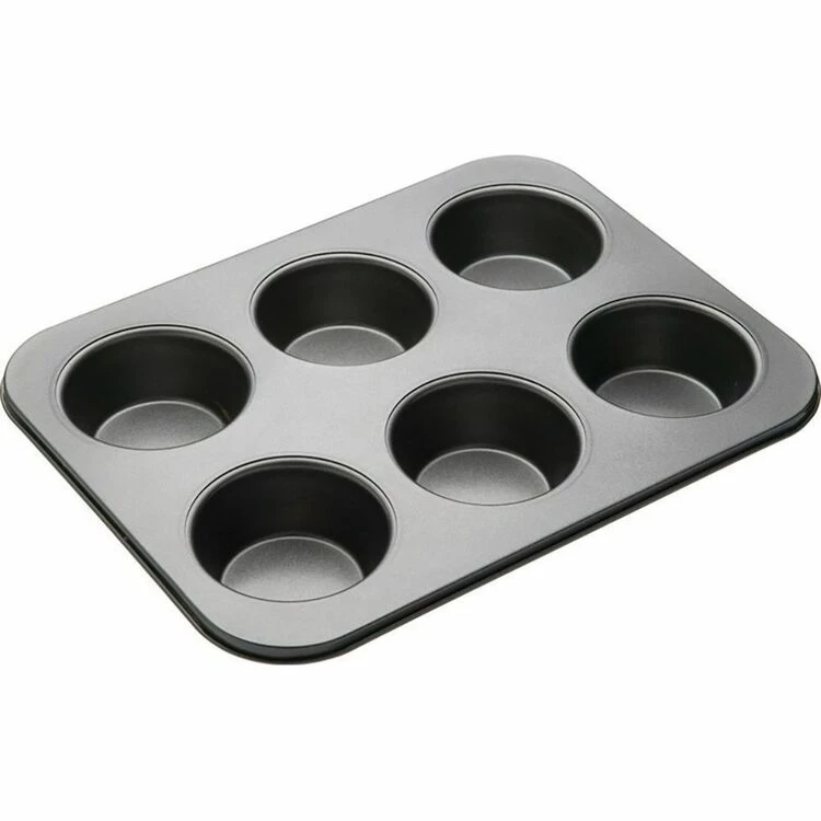 MasterPro Non-Stick 6 Cup American Muffin Pan 3 MasterPro Non-Stick 6 Cup American Muffin Pan