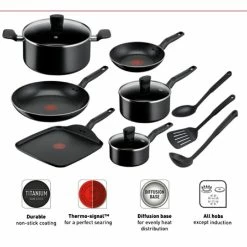Tefal Essential Non-Stick 6Pc Cookset -Deals Cutlery Store BP643700 nc 4