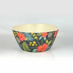 Frankie & Me Tropical Blue Bamboo Serving Bowl