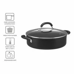 Circulon Total Hard Anodised 28cm/4.7L Covered Sauteuse -Deals Cutlery Store BP645027 nc 3