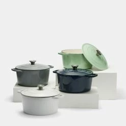 Smith & Nobel Traditions 5L Cast Iron Casserole Grey