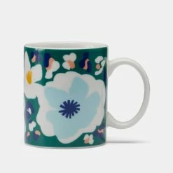 Soren Poppies Pack Of 4 Mugs Set Blue -Deals Cutlery Store BP646594 nc
