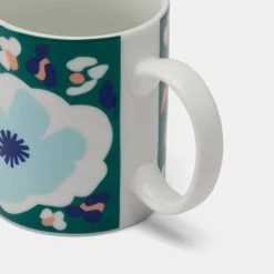 Soren Poppies Pack Of 4 Mugs Set Blue