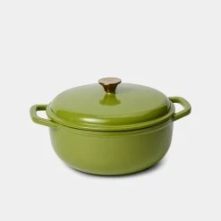Smith & Nobel Luxe Cast Iron Casserole 6L Green