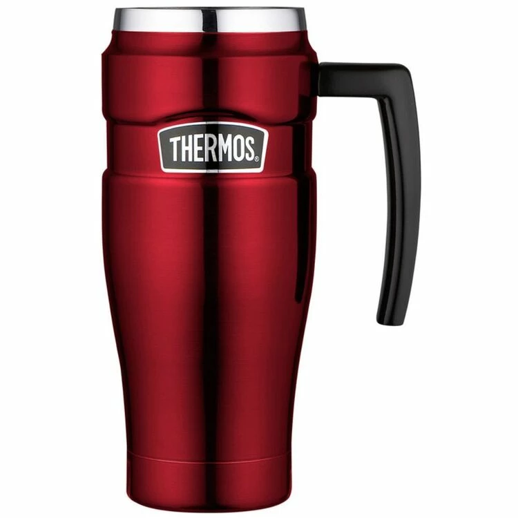 Thermos Stainless King Vacuum Insulated Travel Mug 470ml Red 4 Thermos Stainless King Vacuum Insulated Travel Mug 470ml Red - Image 2