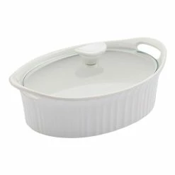 Corningware French White Ovenware Oval Casserole 2.35L