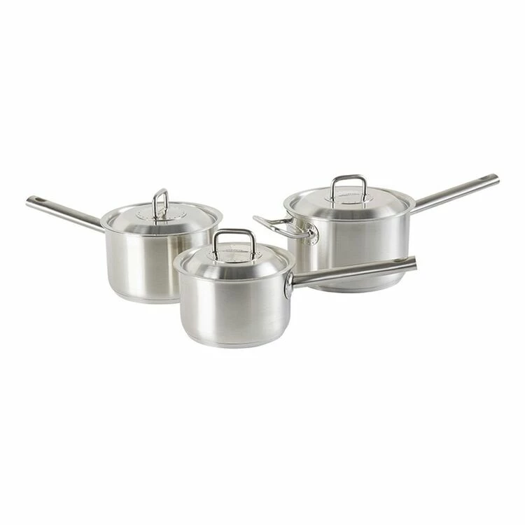 Scanpan Commercial 3-Piece Stainless Steel Cookset 3 Scanpan Commercial 3-Piece Stainless Steel Cookset