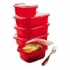 Decor Décor Microsafe Oblong Food Storage Container Set 5 Pack -Deals Cutlery Store SP 501646