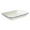 Wiltshire Enamel Oblong Baking Dish 2.5L Blue Rim -Deals Cutlery Store SP 504427