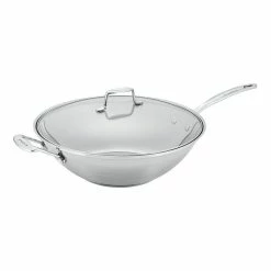 SCANPAN Impact Stainless Steel Covered Wok 32cm