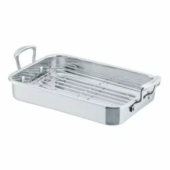 Scanpan Impact Stainless Steel Roasting Pan With Rack 42 X 26 Cm
