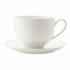 Maxwell & Williams White Basics Diamonds Tea Cup And Saucer 220mL