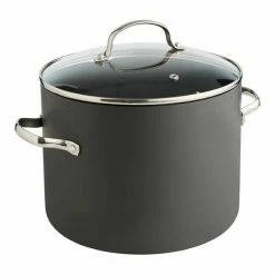 Smith & Nobel Professional Hard Anodised Stockpot 24cm