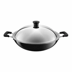 Tefal Large Wok With Stainless Steel Lid 36cm -Deals Cutlery Store SP 537982