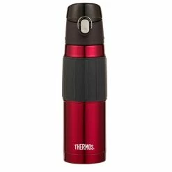 Thermos Vacuum Insulated Hydration Bottle With Hygienic Flip Lid 530ml Red