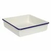 Wiltshire Enamel Brownie Pan 2L / 23cm Blue Rim -Deals Cutlery Store SP 571621