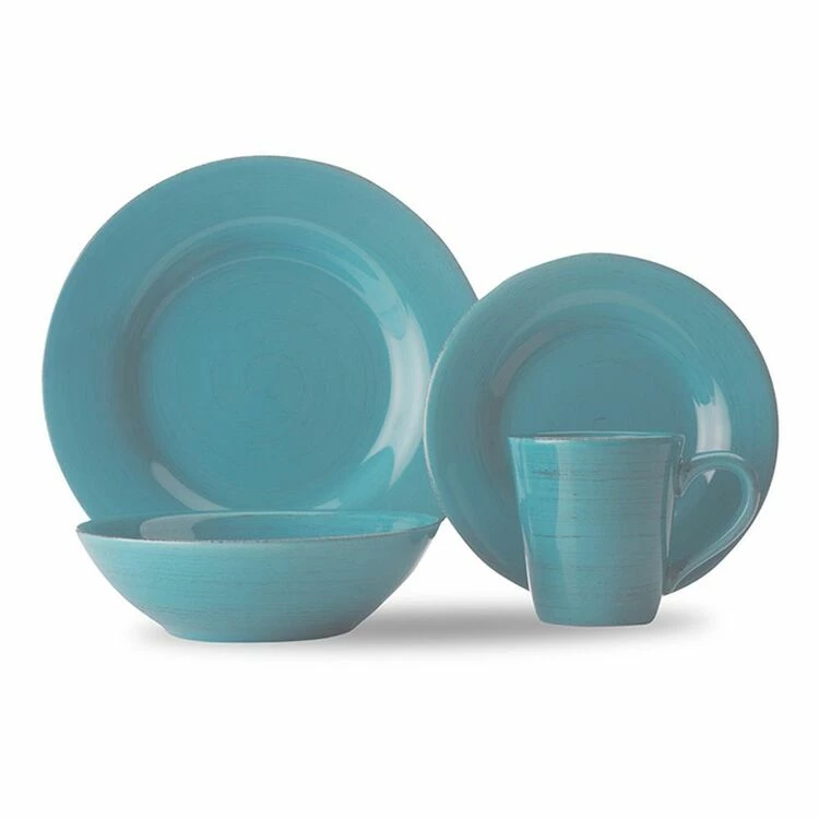 Casa Domani Portofino Turquoise 16-Piece Dinner Set 3 Casa Domani Portofino Turquoise 16-Piece Dinner Set