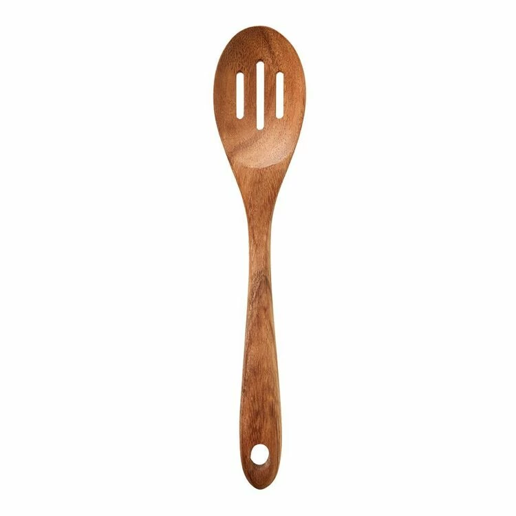 Smith & Nobel Acacia Wooden Slotted Spoon 33cm 3 Smith & Nobel Acacia Wooden Slotted Spoon 33cm