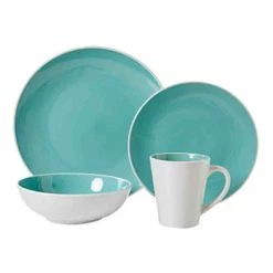 Soren Marlow 16-Piece Dinner Set Teal