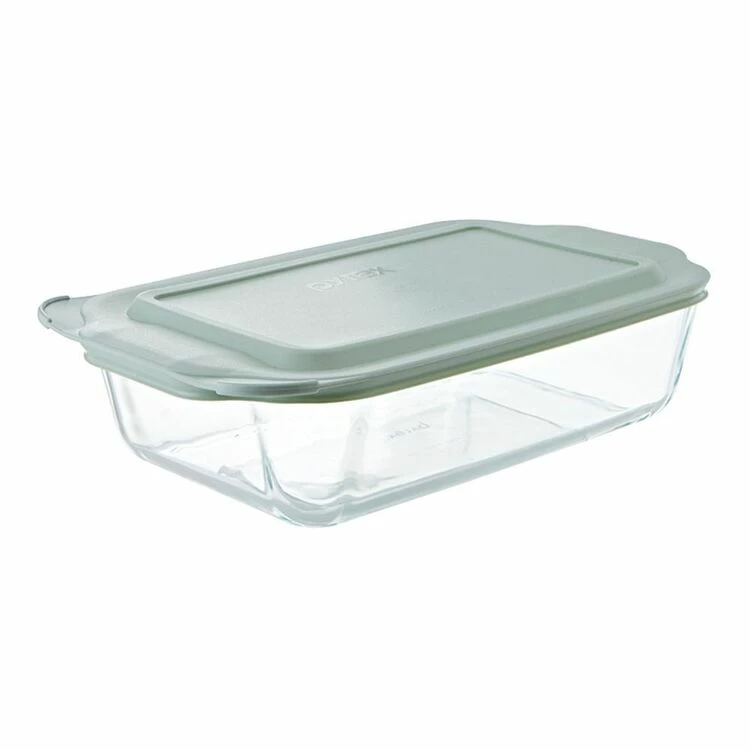 Pyrex 3L Rectangle Deep Dish With Lid 3 Pyrex 3L Rectangle Deep Dish With Lid