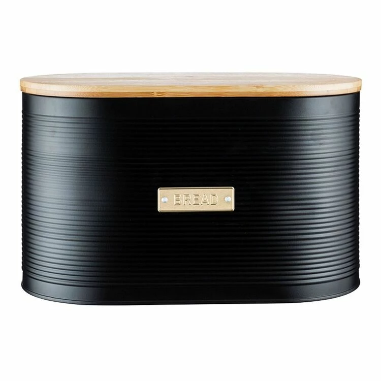 Typhoon Living Bread Bin 34cm Black 3 Typhoon Living Bread Bin 34cm Black