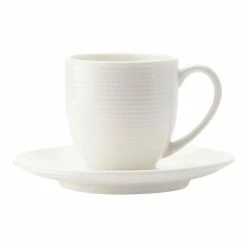 Casa Domani Casual White Evolve Demi Cup And Saucer 100mL