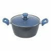 Smith & Nobel Stone Plus Cerulean 28cm Casserole With Lid -Deals Cutlery Store SP 611216