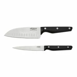 Wiltshire Staysharp Triple Rivet Santoku & Utility Knife 2-Piece Duo Set