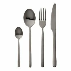 Smith & Nobel Arte 24-Piece Cutlery Set Shiny Black