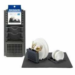 Grand Fusion Madesmart Dish Drying Mat With 3-Section Rack