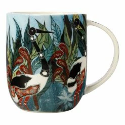 Maxwell & Williams Melanie Hava Jugaig-Bana-Wabu Mug 440mL Jabirus Blue