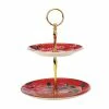 Maxwell & Williams T+C Silk Road 2-Tiered Cake Stand Red -Deals Cutlery Store SP 618180