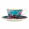 Maxwell & Williams T+C Silk Road Foot Cup + Saucer 200mL Aqua -Deals Cutlery Store SP 618194