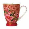 Maxwell & Williams Teas And Cs Silk Road Footed Mug 300mL Red Gift Boxed