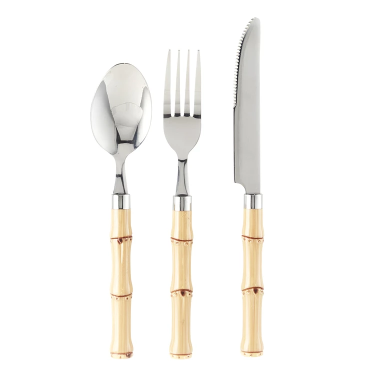 Chyka Home Monkeys Garden Bamboo Cutlery Set 3 Chyka Home Monkeys Garden Bamboo Cutlery Set