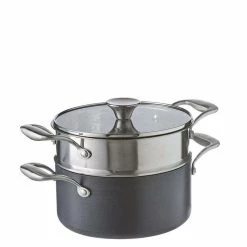 S&N By Miguel Maestre Hard Anodised Casserole With Steamer 20cm