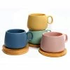 Coffee Culture Matte Colour 90mL Espresso Cups With Coasters -Deals Cutlery Store SP 626831