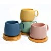 Coffee Culture Matte Colour 250mL Coffee And Tea Cup With Coasters -Deals Cutlery Store SP 626833