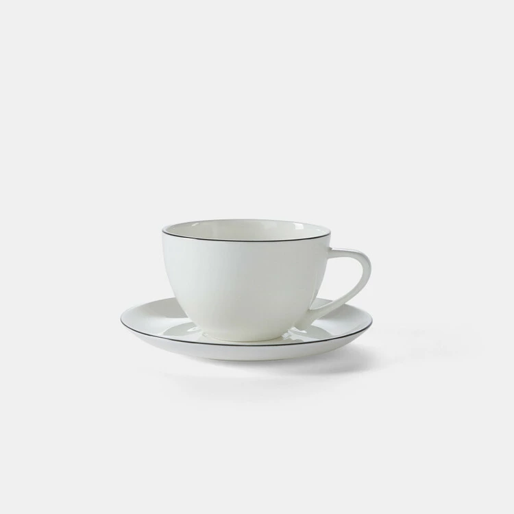 Jayson Brunsdon Homewares Jayson Brunsdon Oatley Noir 250 ML Rimmed Cup & Saucer 3 Jayson Brunsdon Homewares Jayson Brunsdon Oatley Noir 250 ML Rimmed Cup & Saucer