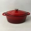 Smith & Nobel Traditions 3L Cast Iron Oval Casserole Red 2 Smith & Nobel Traditions 3L Cast Iron Oval Casserole Red -Deals Cutlery Store SP 631113