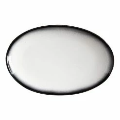 Maxwell & Williams Caviar Granite Oval Plate 25 X 16cm
