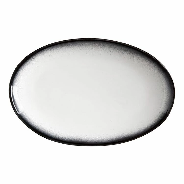 Maxwell & Williams Caviar Granite Oval Plate 25 X 16cm 3 Maxwell & Williams Caviar Granite Oval Plate 25 X 16cm