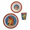 Maxwell & Williams Pete Cromer Wildlife Children's Bamboo Lion 3pc Dinner Set Gift Boxed -Deals Cutlery Store SP 636213